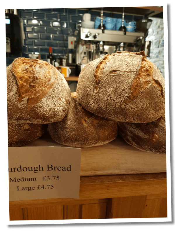 fresh bread at Bridge House Bampton